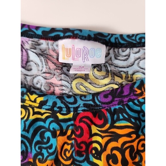 LuLaRoe Julia Bright Multicolor Fitted Dress Womens Medium Stretch Comfort - Picture 9 of 9